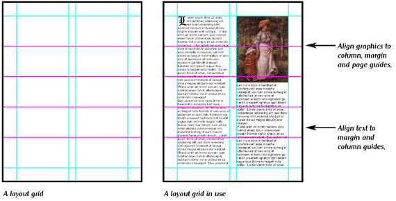 Pages guide. Модульная сетка для журнала в индизайне. Underlying Grid.
